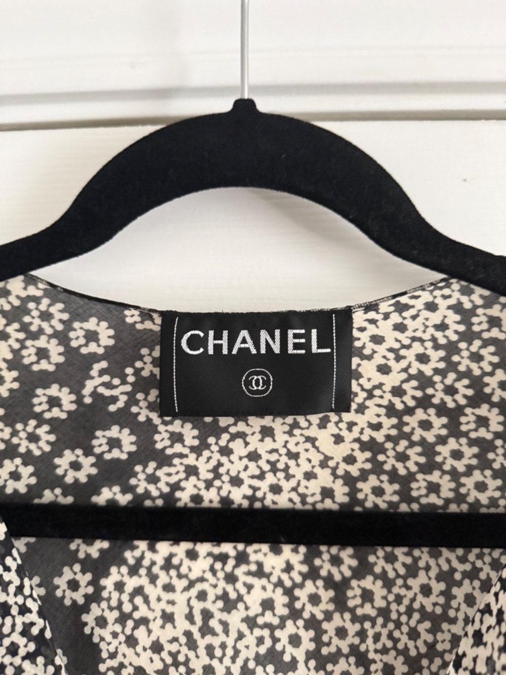 CHANEL Semi Sheer Floral Cardigan Set - Picture 8 of 8